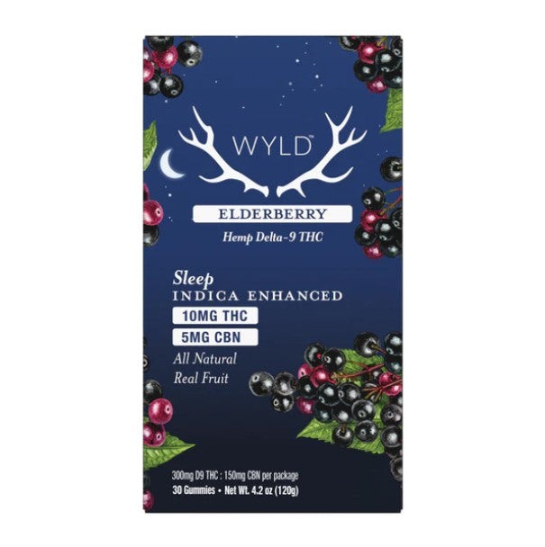 Wyld - Elderberry 2:1 THC:CBN Gummies | Sleep D9