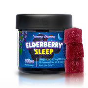 Yummy Gummy Sleep 300MG - Elderberry D9 Gummies - Indica