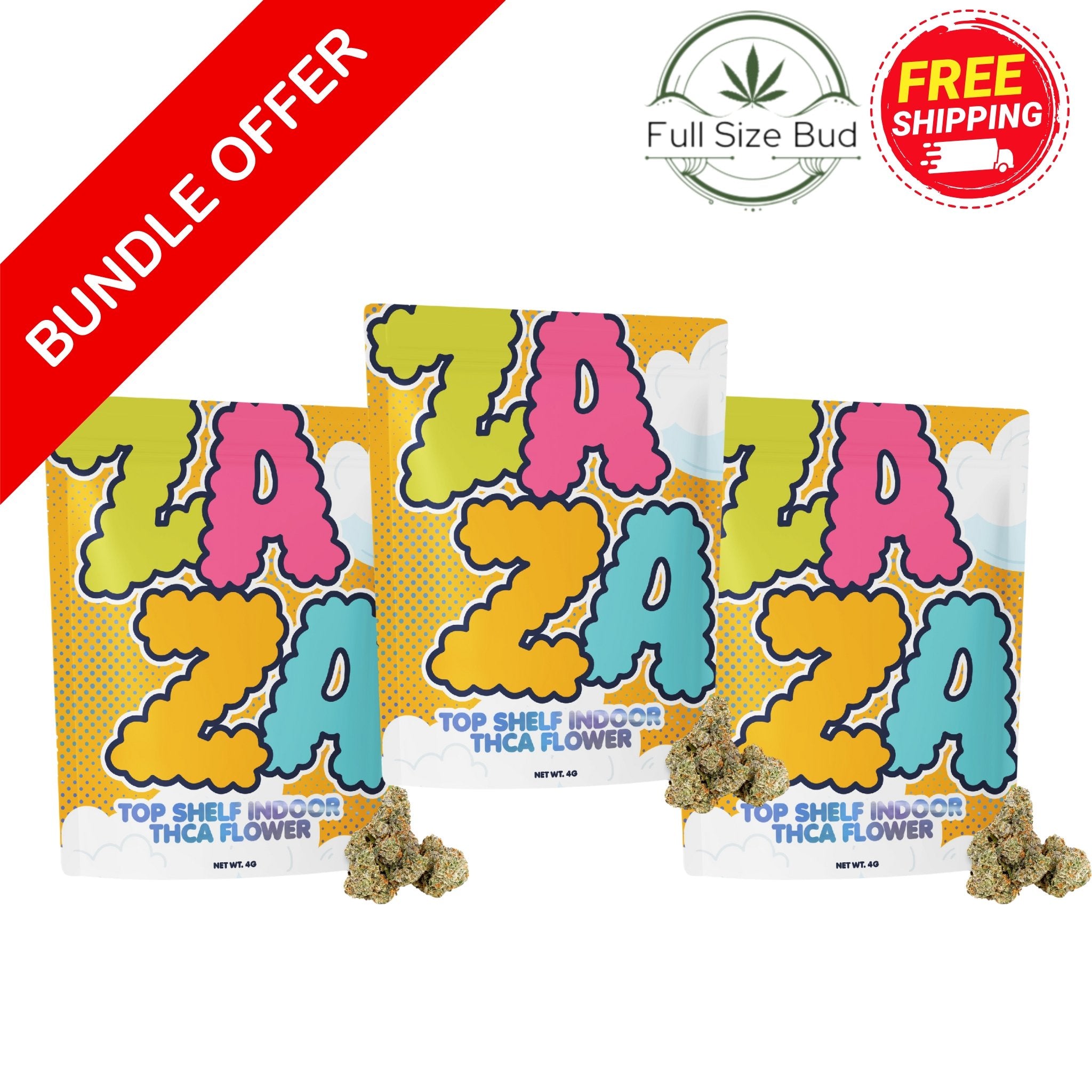 Zaza Top Shelf Exotic Trio (Three 4 Gram Top Shelf Flower) – ShopZaza