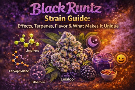 Black Runtz Strain Guide: Effects, Terpenes, Flavor & What Makes It Unique