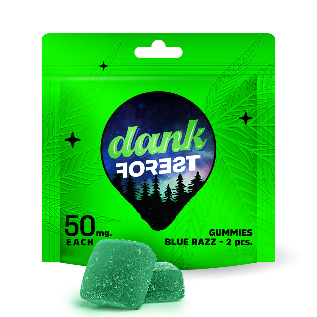 Dank Forest - Blue Razz Gummy - 100mg