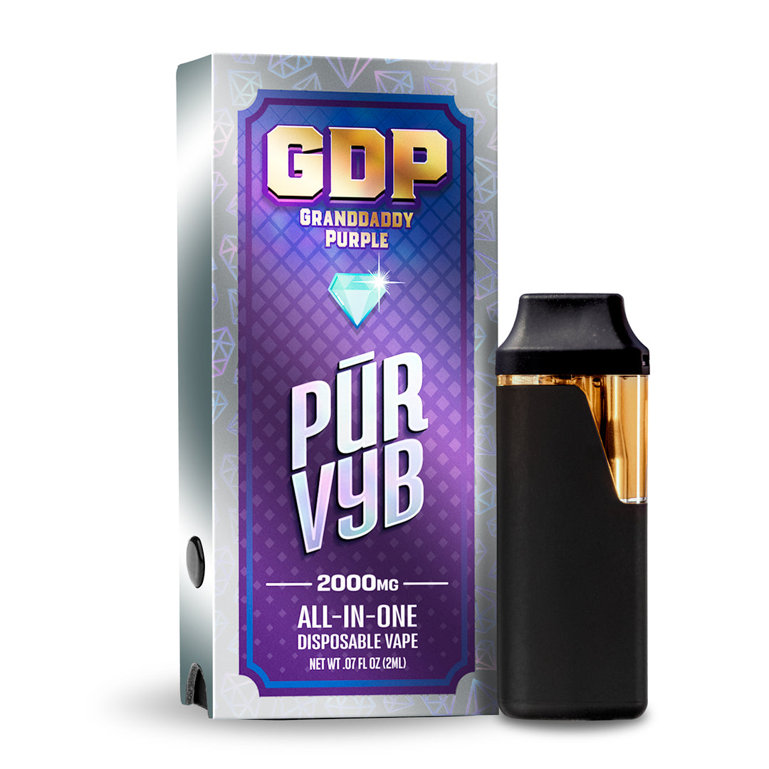 PUR VYB - Resina viva Grandaddy Purple de 2 g de THCa - Híbrida