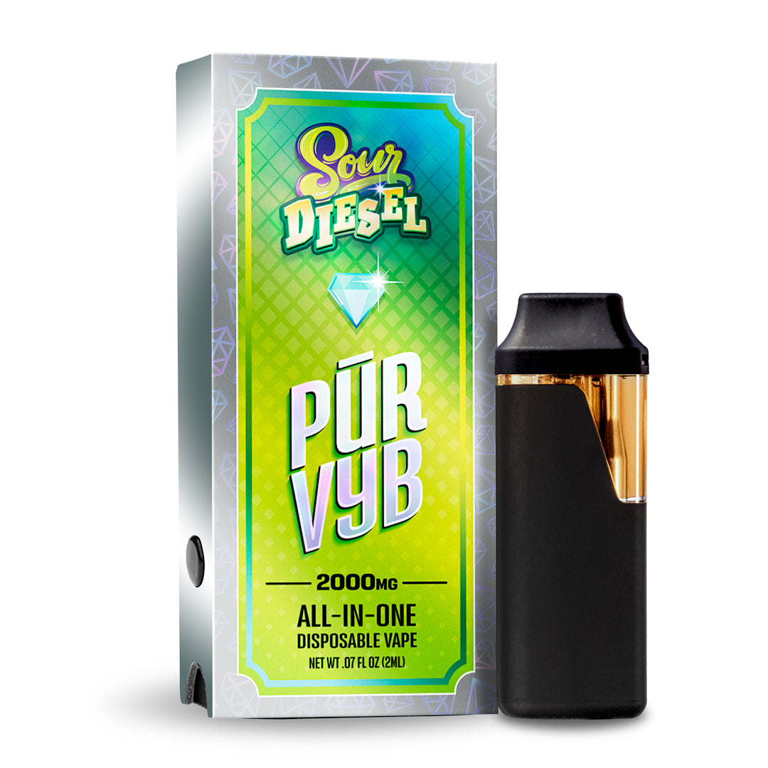 PUR VYB - 2G THCa Live Resin - Sour Diesel - Sativa