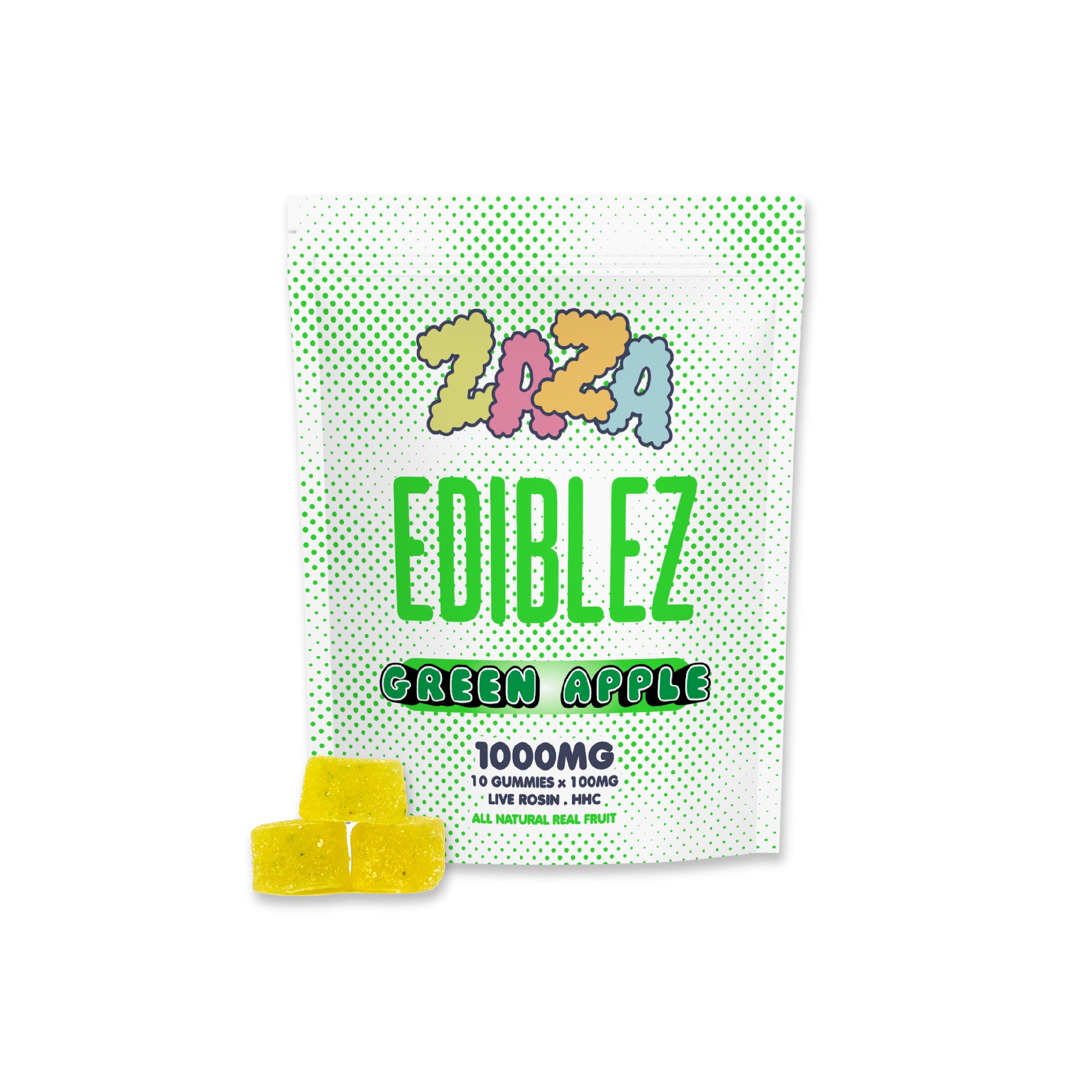 1000MG - Green Apple HHC Gummies - Indica