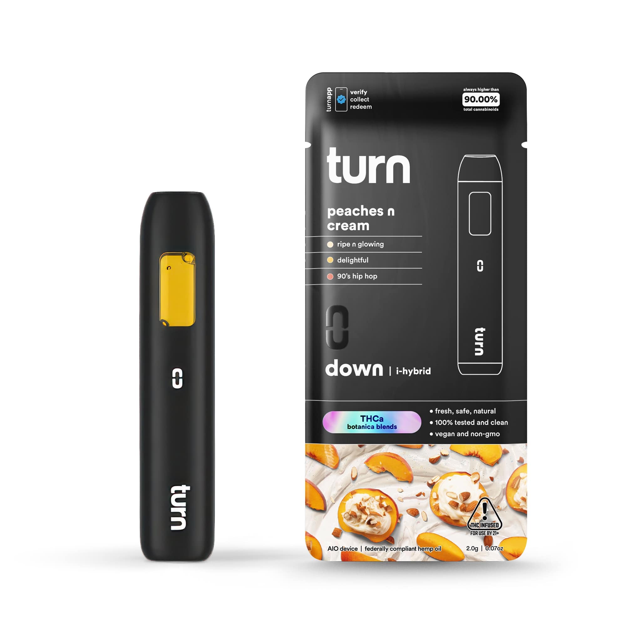 Turn - 2G THCa Peaches n Cream - Hybrid