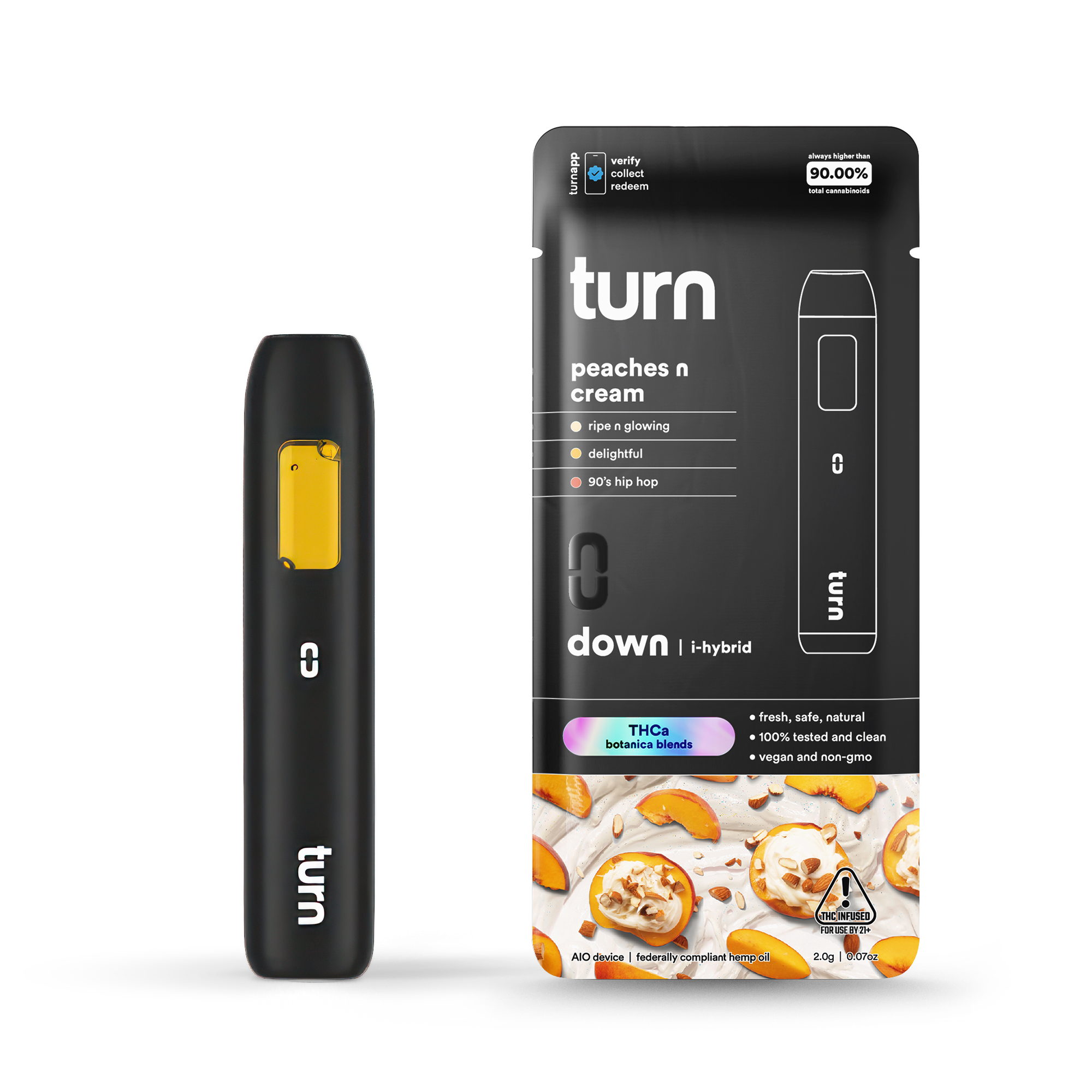 Turn - 2G THCa Peaches n Cream - Hybrid